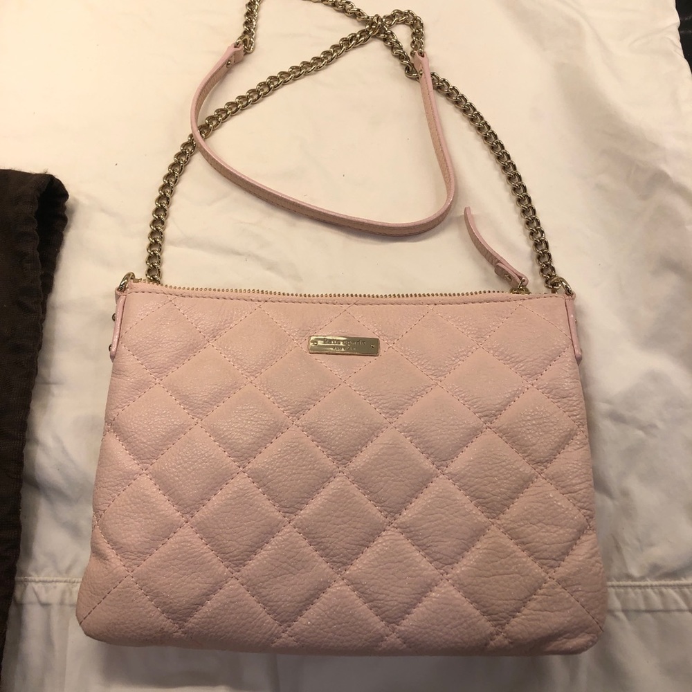 Kate spade shoulder bag pink hardly worn therefore excellent condition - Picture 9 of 11